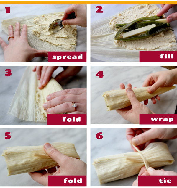 Filling the Tamales