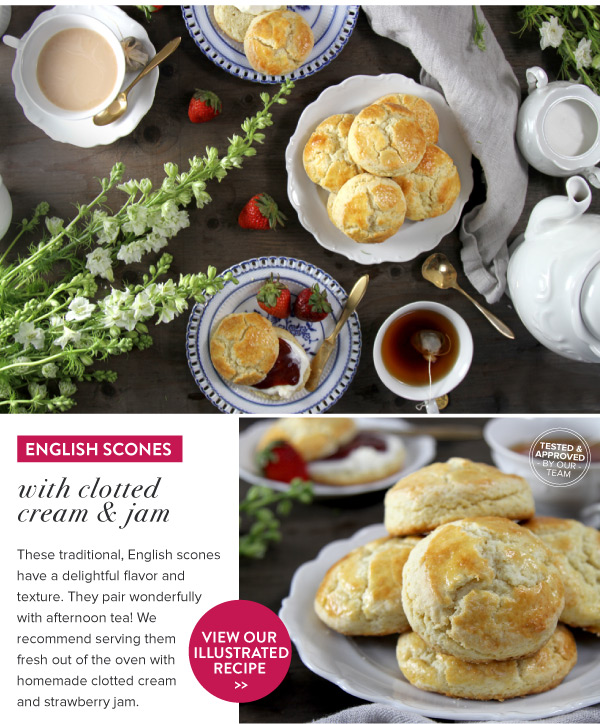 RECIPE: English Scones with Clotted Cream and Jam