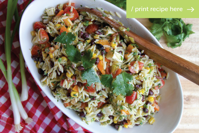 Southwest Orzo Salad