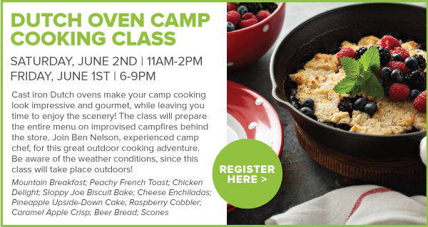 Dutch Oven Camp Cooking Classes