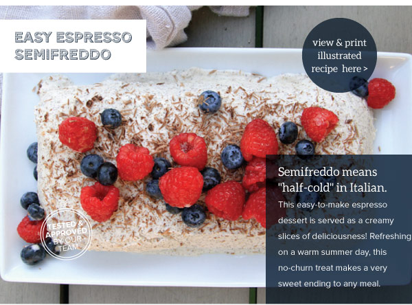 Easy Espresso Semifreddo