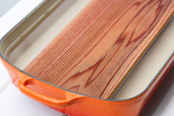 Soak a cedar plank