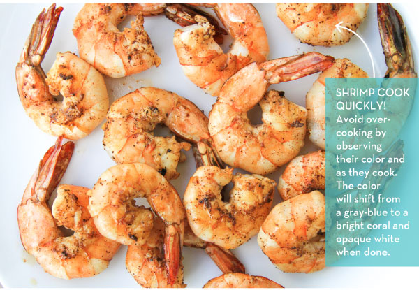 Shrimp cook Quickly!