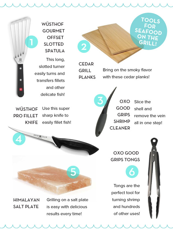 Tools for Grilling Seafood