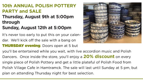 Polish Pottery Sale