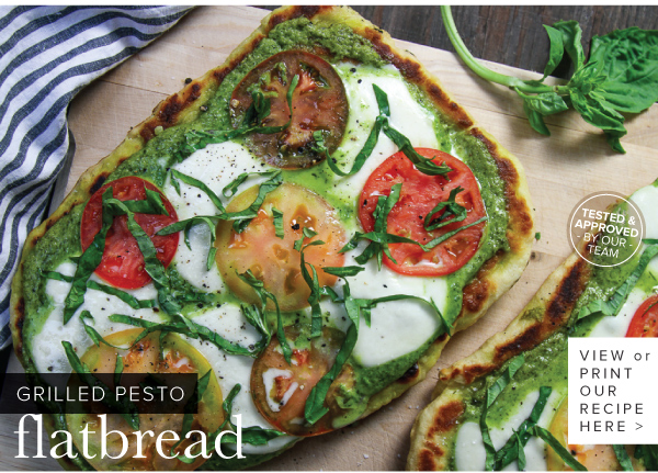 RECIPE: Grilled Pesto Flatbread