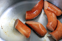 Cutting Sausages