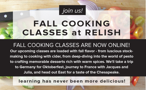 Fall Cooking Classes