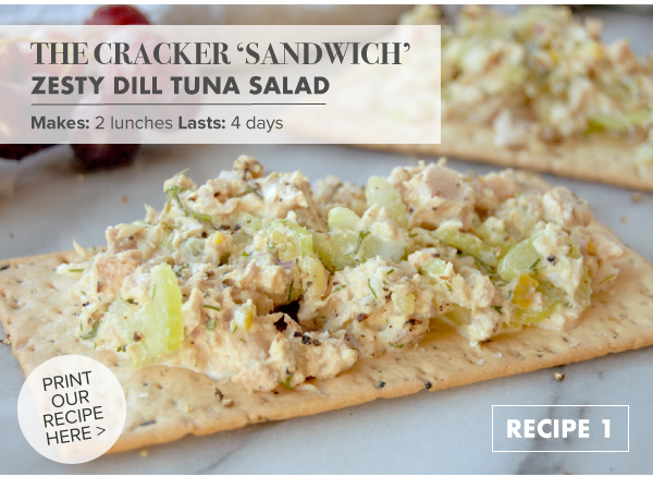 RECIPE: The Cracker Sandwich: Zesty Dill Tuna Salad