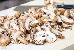 Slice Mushrooms