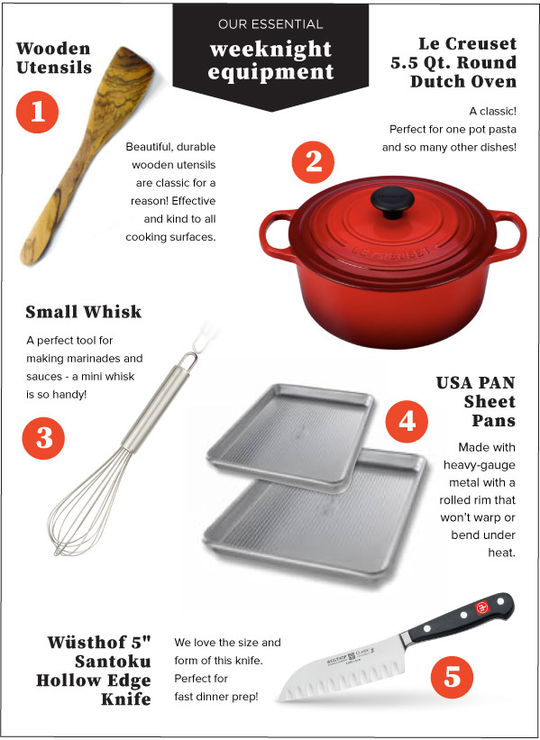 Weeknight Equipment