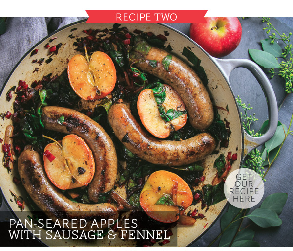 Pan-Seared Apples with Sausage and Fennel