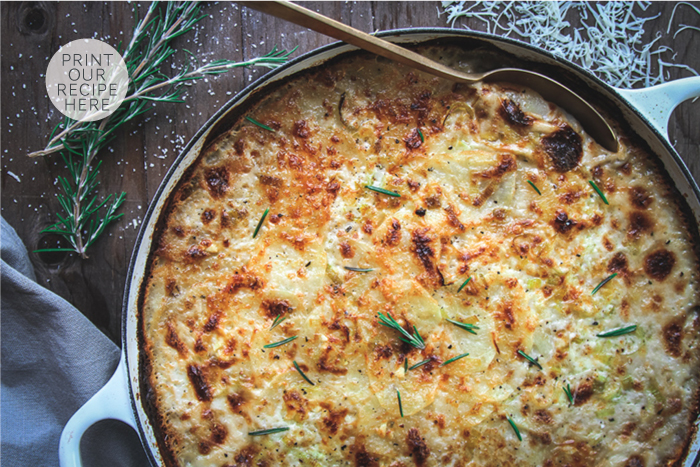 Classic Potato & Leek Gratin