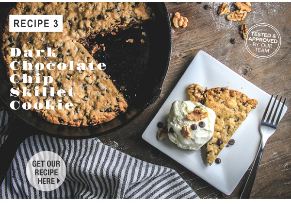 RECIPE_ Dark Chocolate Chip Skillet Cookie