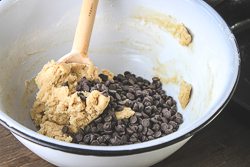 Add chocolate chips