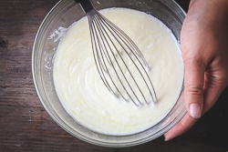 Whisk together wet ingredients