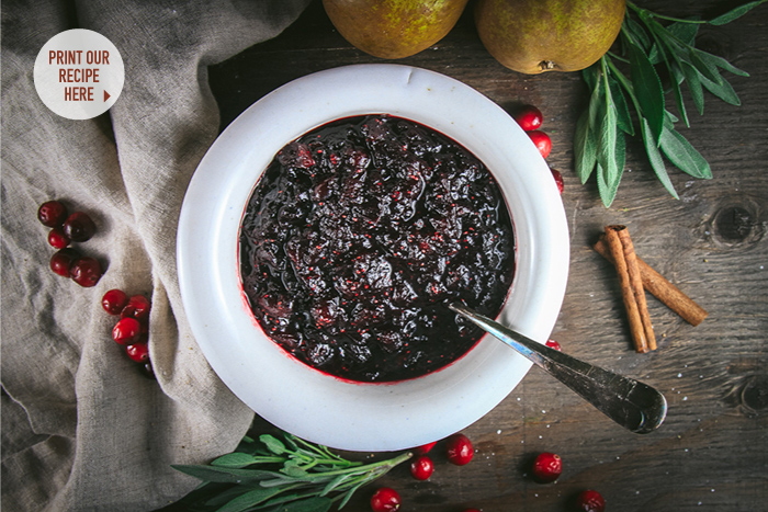 Mulled Wine Cranberry Sauce