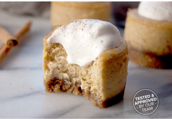 Mini Pumpkin Cheesecakes