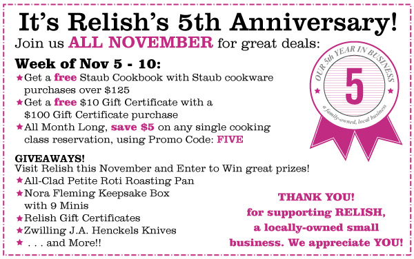 Relish - 5th Anniversary
