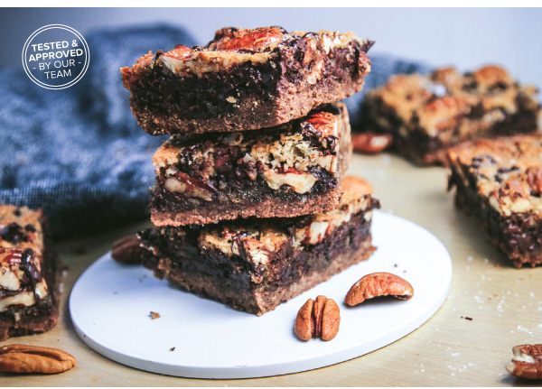 Dark Chocolate Pecan Pie Bars