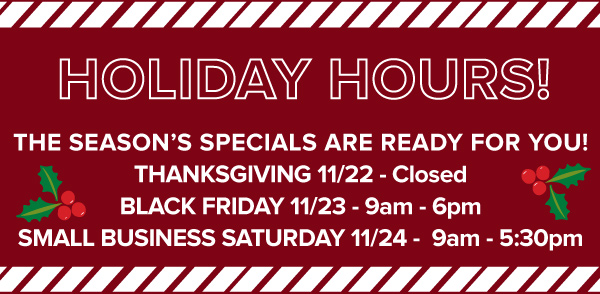 Holiday Hours