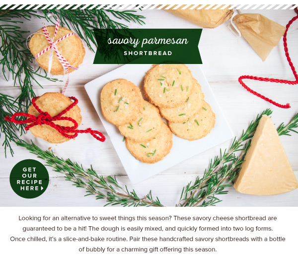 RECIPE: Savory Parmesan Shortbread