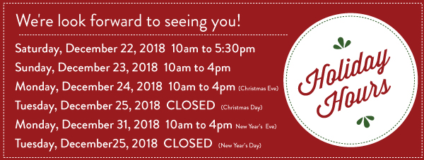 Holiday Hours