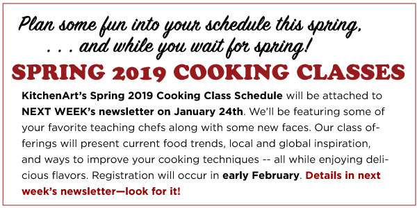 Spring Cooking Classes