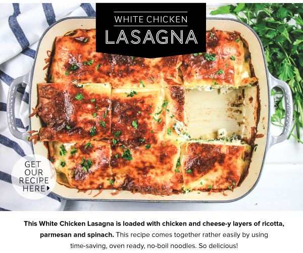 White Chicken Lasagna