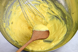 Whisked with butter