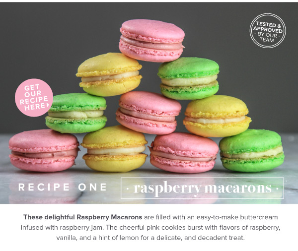 Raspberry Macarons