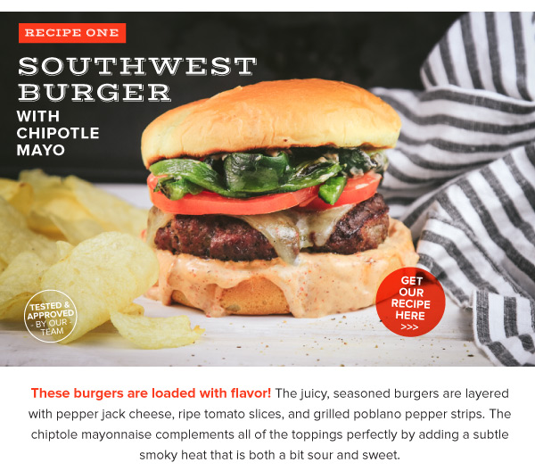 Southwest Burger with Chipotle Mayo