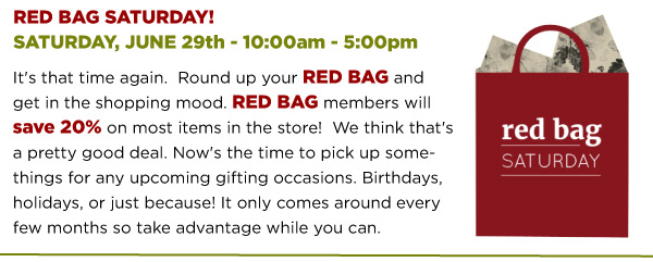 Red Bag Saturday