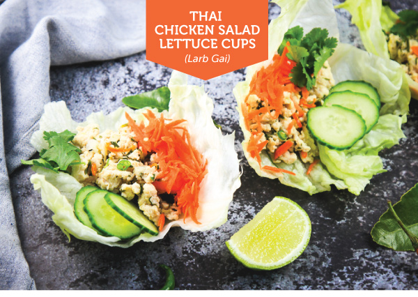 Thai Chicken Lettuce Cups - Larb Gai