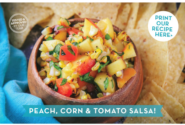 Peach Corn Tomato Salsa