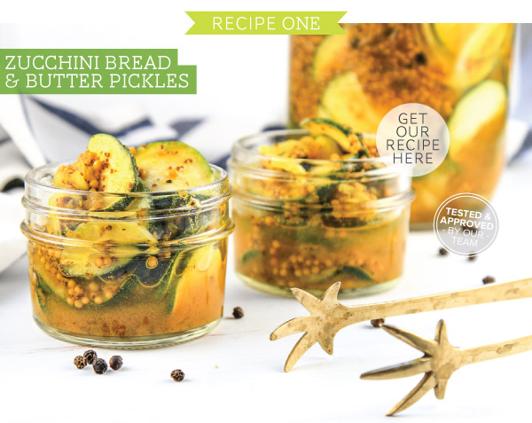 Zucchini Bread & Butter Pickles