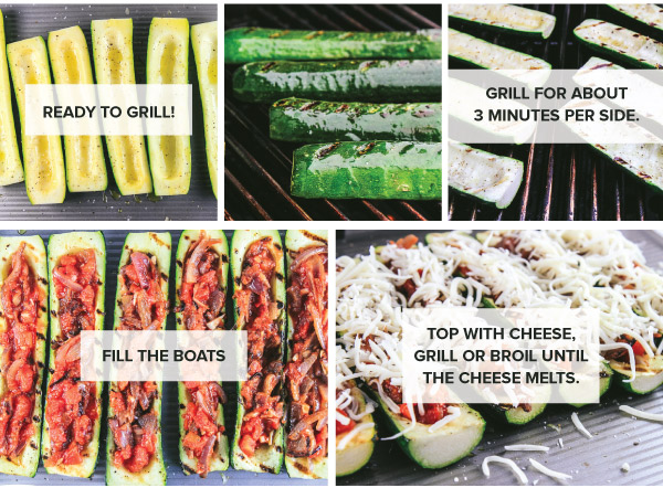 Grilled Zucchini Boats