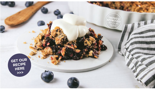 Blue Ribbon Blueberry Crisp