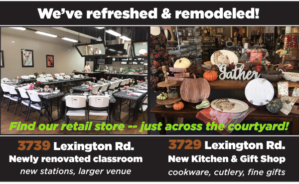 Cooking School and Retail Locations