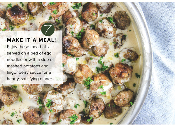 Swedish Meatballs with Sour Cream Sauce