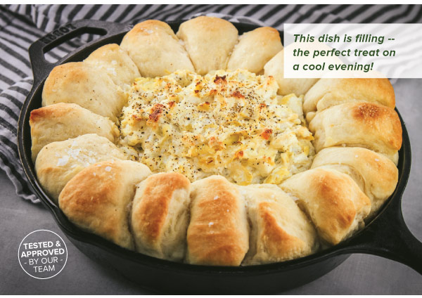 Hot Artichoke Dip with Roll Ring