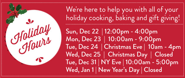 Holiday Hours