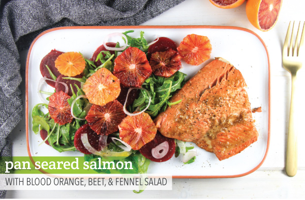 Pan Seared Salmon with Salad