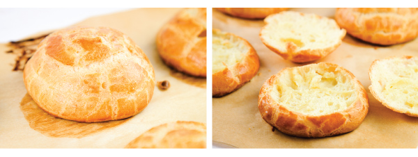 Cream Puffs with Berry Filling