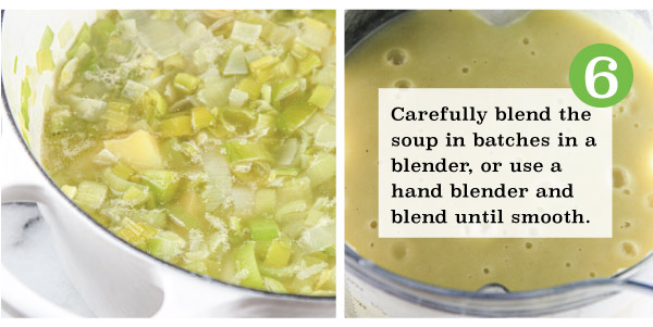 Roasted Garlic, Leek, & Potato Soup