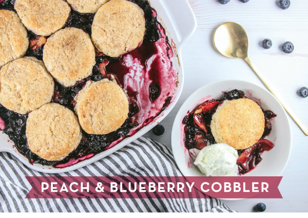 Peach-Blueberry Cobbler