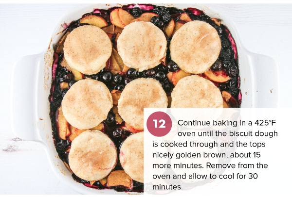 Peach-Blueberry Cobbler