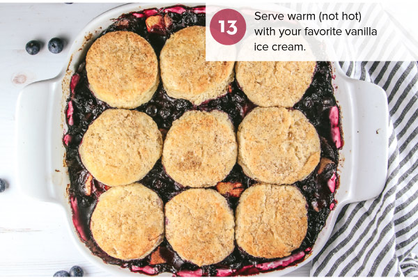 Peach-Blueberry Cobbler