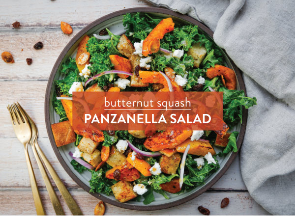 Butternut Squash Panzanella Salad