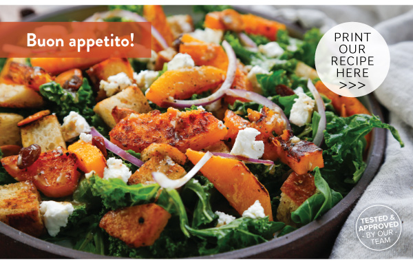 Butternut Squash Panzanella Salad